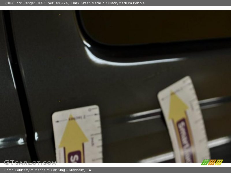 Dark Green Metallic / Black/Medium Pebble 2004 Ford Ranger FX4 SuperCab 4x4