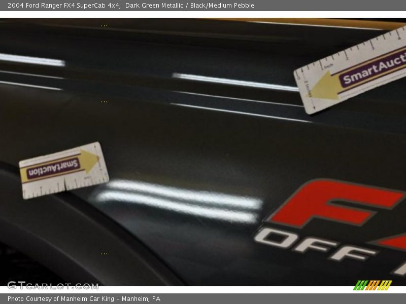 Dark Green Metallic / Black/Medium Pebble 2004 Ford Ranger FX4 SuperCab 4x4