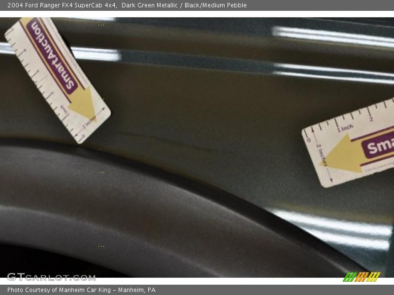 Dark Green Metallic / Black/Medium Pebble 2004 Ford Ranger FX4 SuperCab 4x4