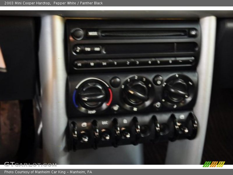 Pepper White / Panther Black 2003 Mini Cooper Hardtop