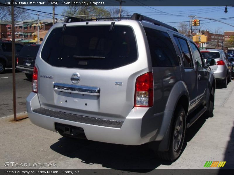 Silver Lightning / Graphite 2008 Nissan Pathfinder SE 4x4