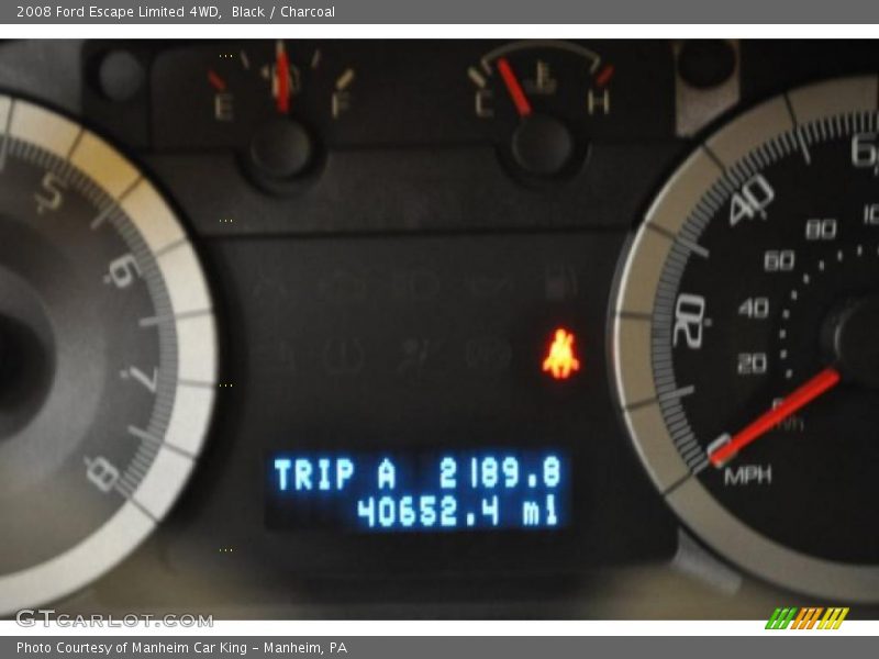 Black / Charcoal 2008 Ford Escape Limited 4WD