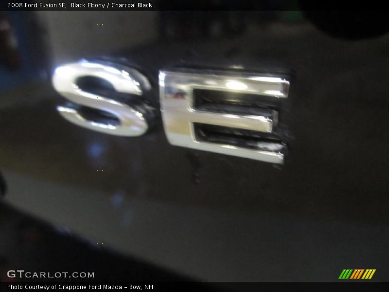 Black Ebony / Charcoal Black 2008 Ford Fusion SE