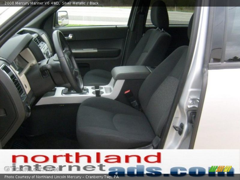 Silver Metallic / Black 2008 Mercury Mariner V6 4WD