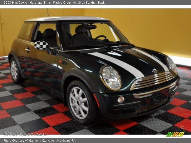 British Racing Green Metallic / Panther Black 2003 Mini Cooper Hardtop