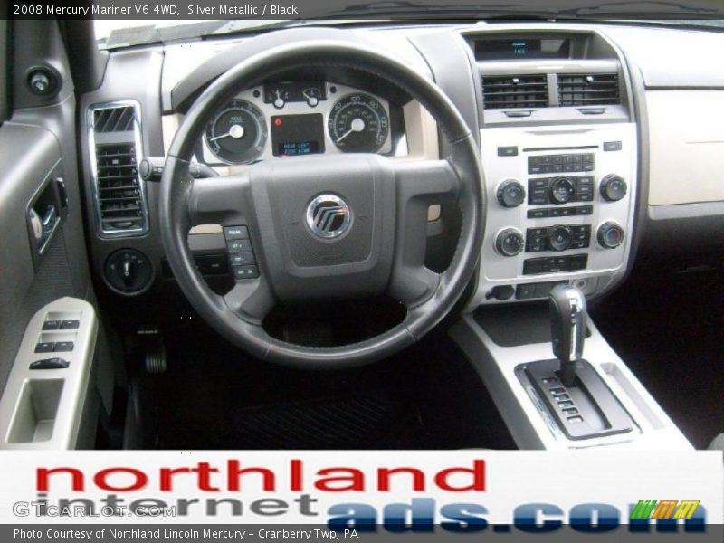 Silver Metallic / Black 2008 Mercury Mariner V6 4WD