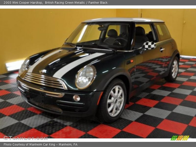 British Racing Green Metallic / Panther Black 2003 Mini Cooper Hardtop