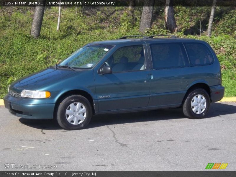 Caribbean Blue Metallic / Graphite Gray 1997 Nissan Quest XE