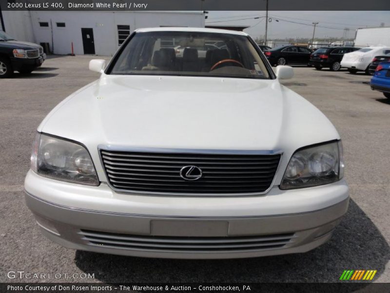 Diamond White Pearl / Ivory 2000 Lexus LS 400