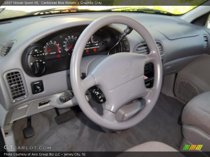 Caribbean Blue Metallic / Graphite Gray 1997 Nissan Quest XE