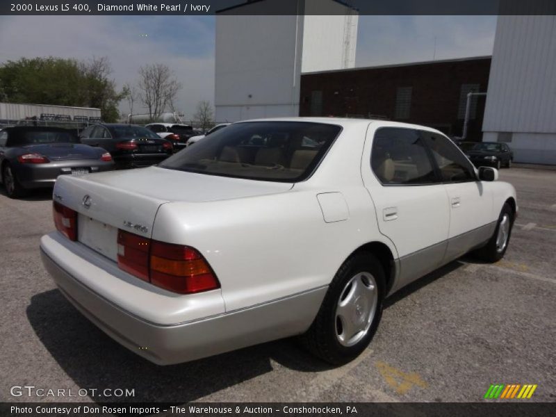 Diamond White Pearl / Ivory 2000 Lexus LS 400