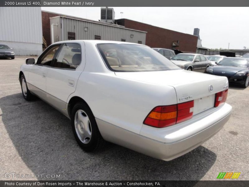 Diamond White Pearl / Ivory 2000 Lexus LS 400