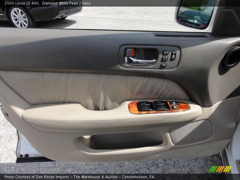 Diamond White Pearl / Ivory 2000 Lexus LS 400