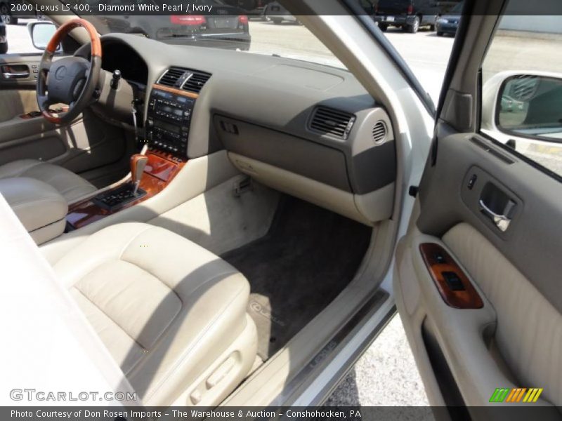 Diamond White Pearl / Ivory 2000 Lexus LS 400