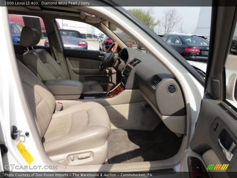 Diamond White Pearl / Ivory 2000 Lexus LS 400