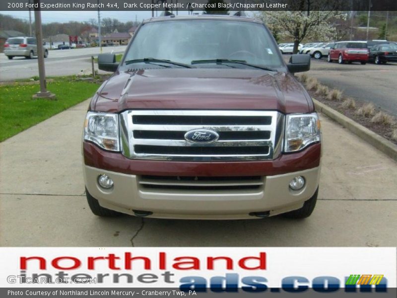 Dark Copper Metallic / Charcoal Black/Chaparral Leather 2008 Ford Expedition King Ranch 4x4