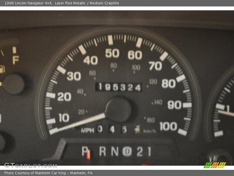 Laser Red Metallic / Medium Graphite 1998 Lincoln Navigator 4x4