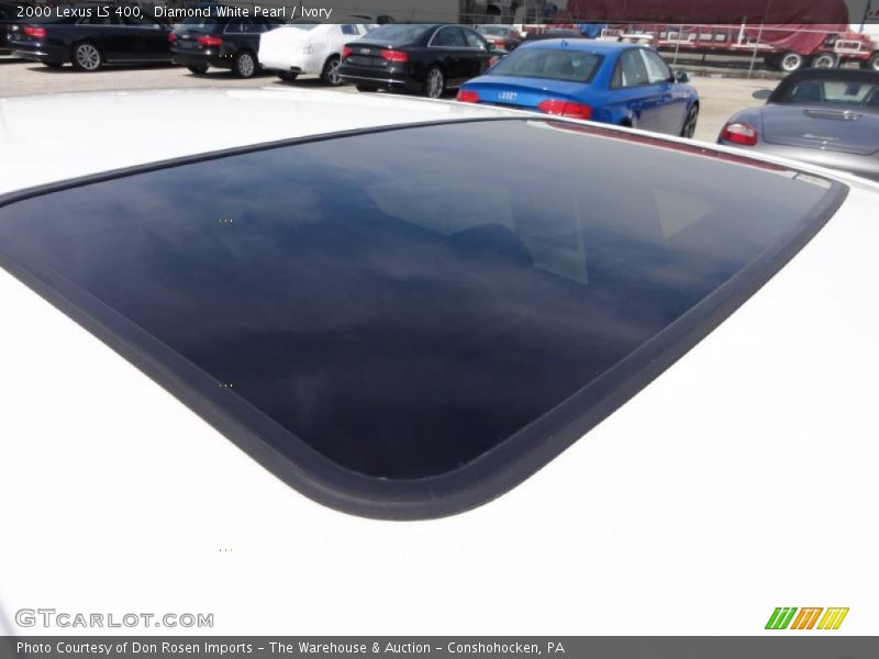Diamond White Pearl / Ivory 2000 Lexus LS 400