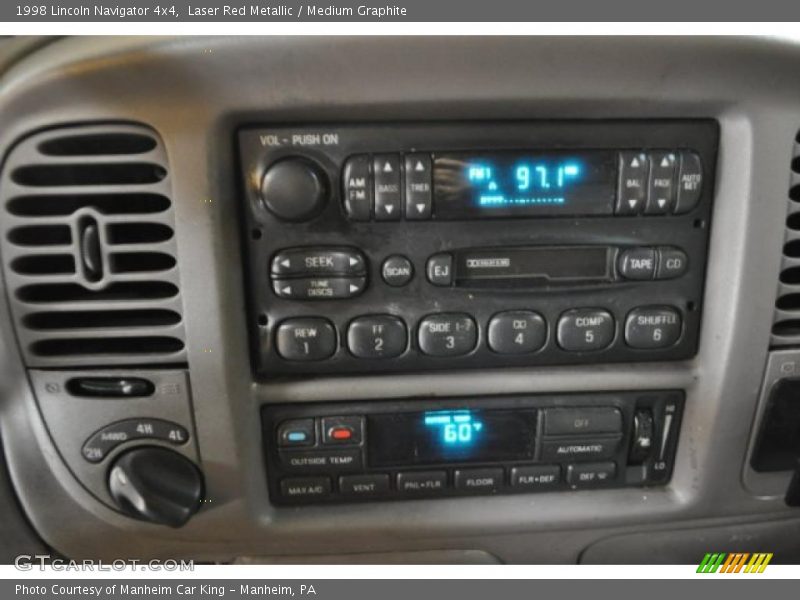 Laser Red Metallic / Medium Graphite 1998 Lincoln Navigator 4x4