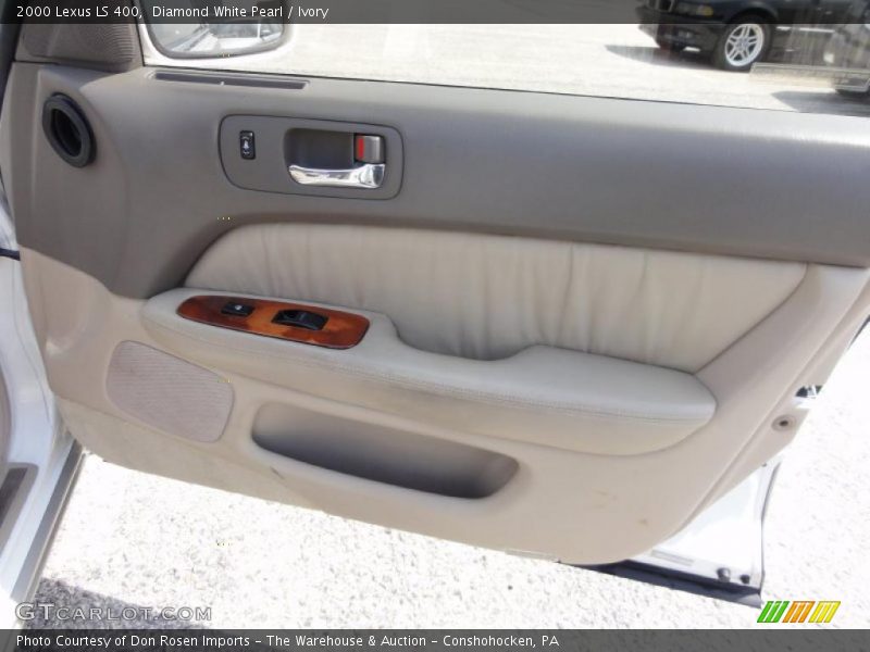 Diamond White Pearl / Ivory 2000 Lexus LS 400