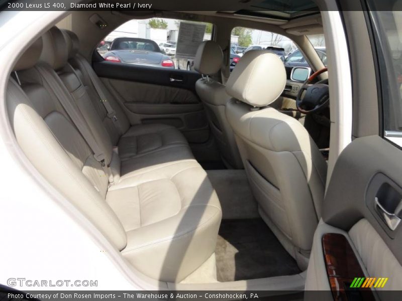 Diamond White Pearl / Ivory 2000 Lexus LS 400