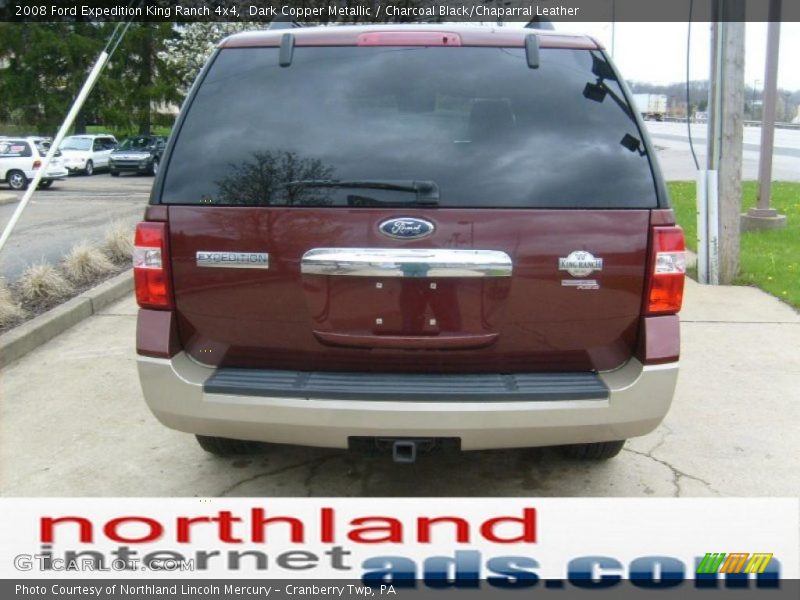 Dark Copper Metallic / Charcoal Black/Chaparral Leather 2008 Ford Expedition King Ranch 4x4