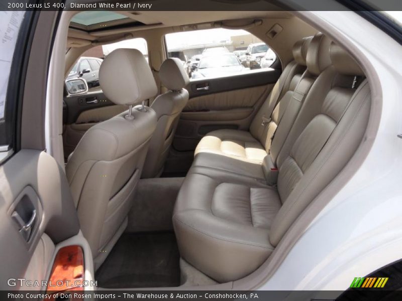 Diamond White Pearl / Ivory 2000 Lexus LS 400