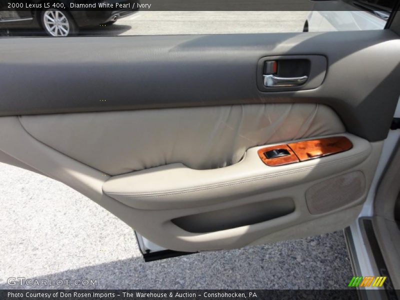Diamond White Pearl / Ivory 2000 Lexus LS 400