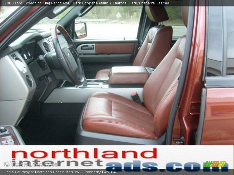 Dark Copper Metallic / Charcoal Black/Chaparral Leather 2008 Ford Expedition King Ranch 4x4
