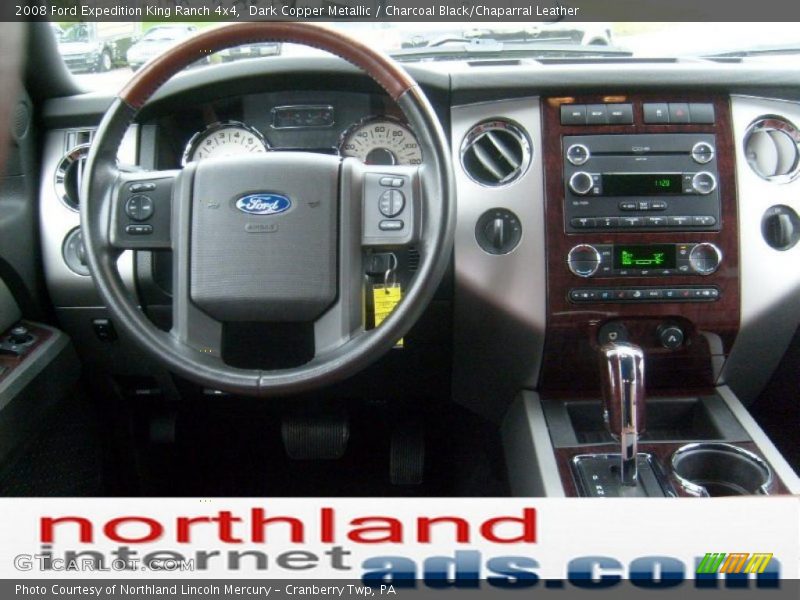 Dark Copper Metallic / Charcoal Black/Chaparral Leather 2008 Ford Expedition King Ranch 4x4