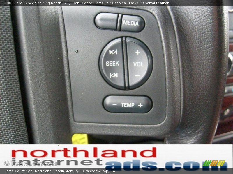Dark Copper Metallic / Charcoal Black/Chaparral Leather 2008 Ford Expedition King Ranch 4x4