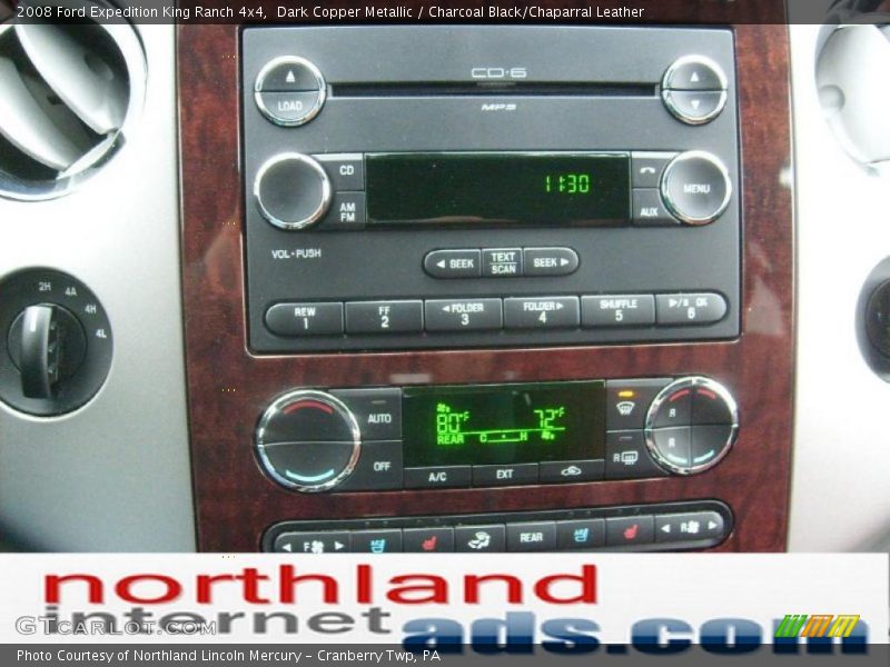 Dark Copper Metallic / Charcoal Black/Chaparral Leather 2008 Ford Expedition King Ranch 4x4