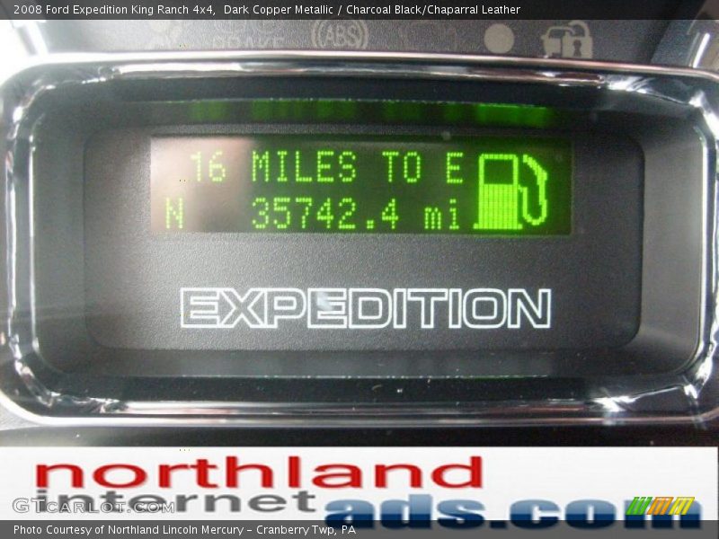 Dark Copper Metallic / Charcoal Black/Chaparral Leather 2008 Ford Expedition King Ranch 4x4