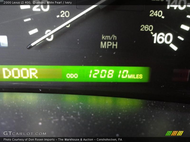 Diamond White Pearl / Ivory 2000 Lexus LS 400