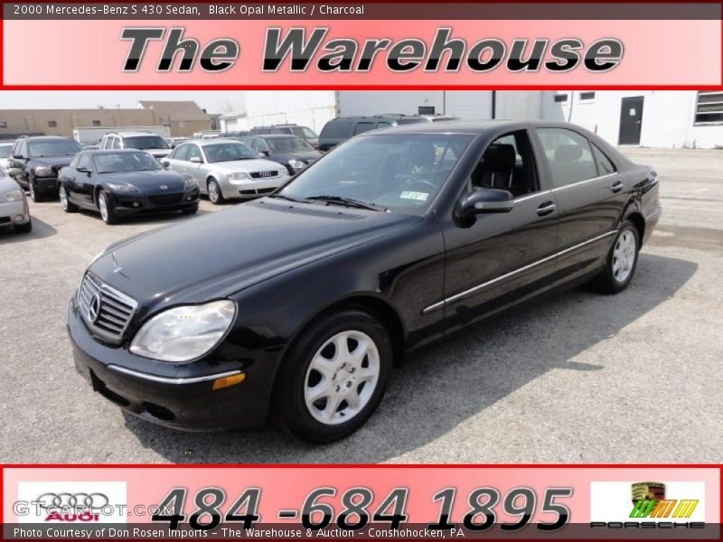 Black Opal Metallic / Charcoal 2000 Mercedes-Benz S 430 Sedan