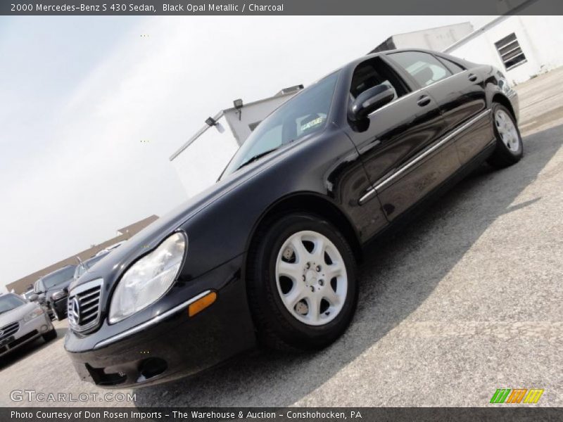 Black Opal Metallic / Charcoal 2000 Mercedes-Benz S 430 Sedan