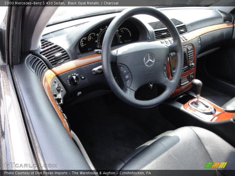 Black Opal Metallic / Charcoal 2000 Mercedes-Benz S 430 Sedan