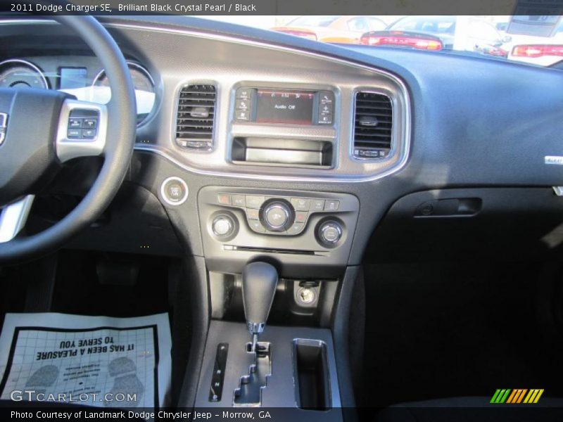 Brilliant Black Crystal Pearl / Black 2011 Dodge Charger SE