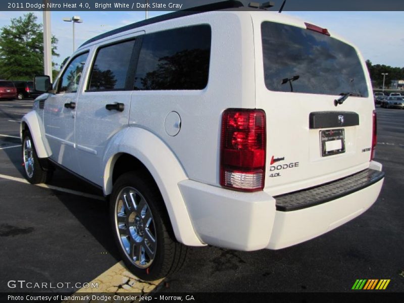 Bright White / Dark Slate Gray 2011 Dodge Nitro Heat 4.0