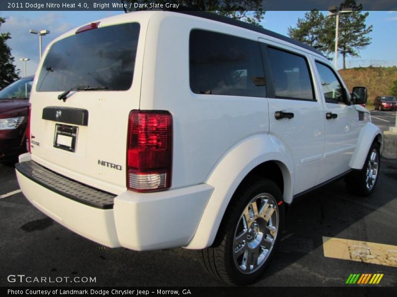 Bright White / Dark Slate Gray 2011 Dodge Nitro Heat 4.0