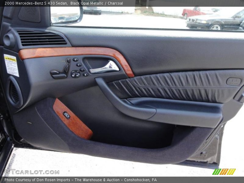 Black Opal Metallic / Charcoal 2000 Mercedes-Benz S 430 Sedan