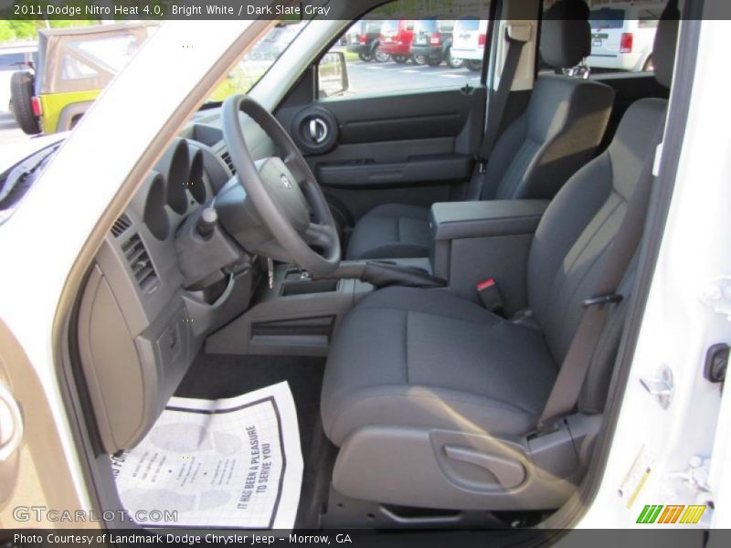 Bright White / Dark Slate Gray 2011 Dodge Nitro Heat 4.0