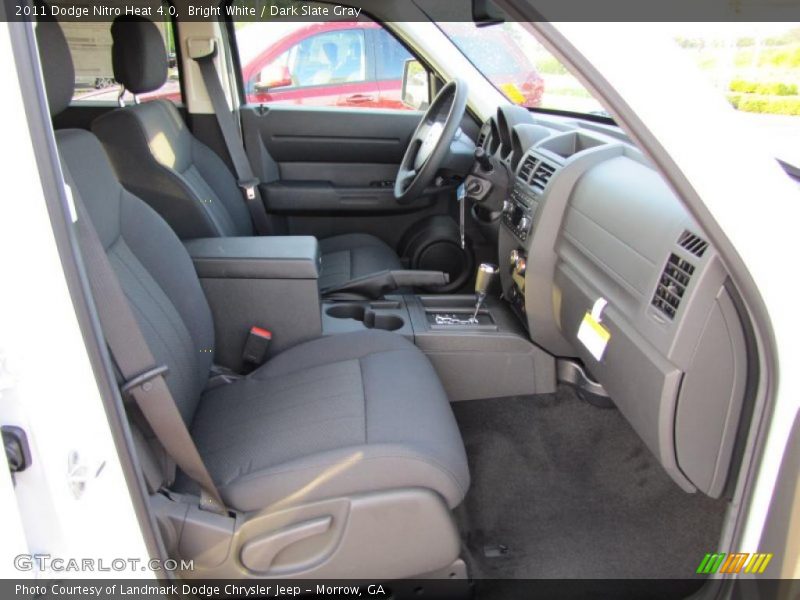 Bright White / Dark Slate Gray 2011 Dodge Nitro Heat 4.0
