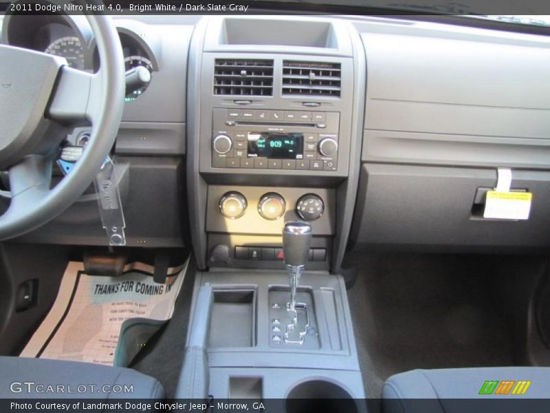 Bright White / Dark Slate Gray 2011 Dodge Nitro Heat 4.0