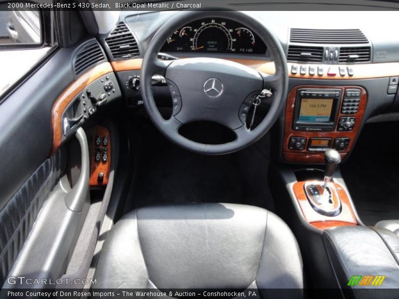 Black Opal Metallic / Charcoal 2000 Mercedes-Benz S 430 Sedan