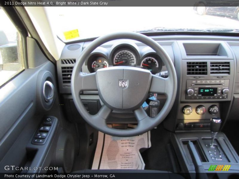 Bright White / Dark Slate Gray 2011 Dodge Nitro Heat 4.0