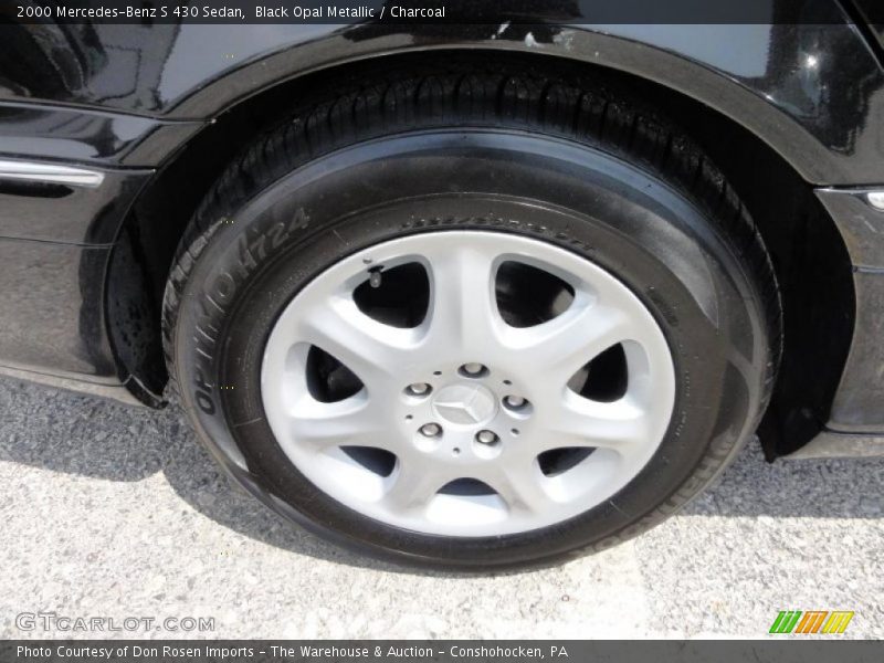 Black Opal Metallic / Charcoal 2000 Mercedes-Benz S 430 Sedan