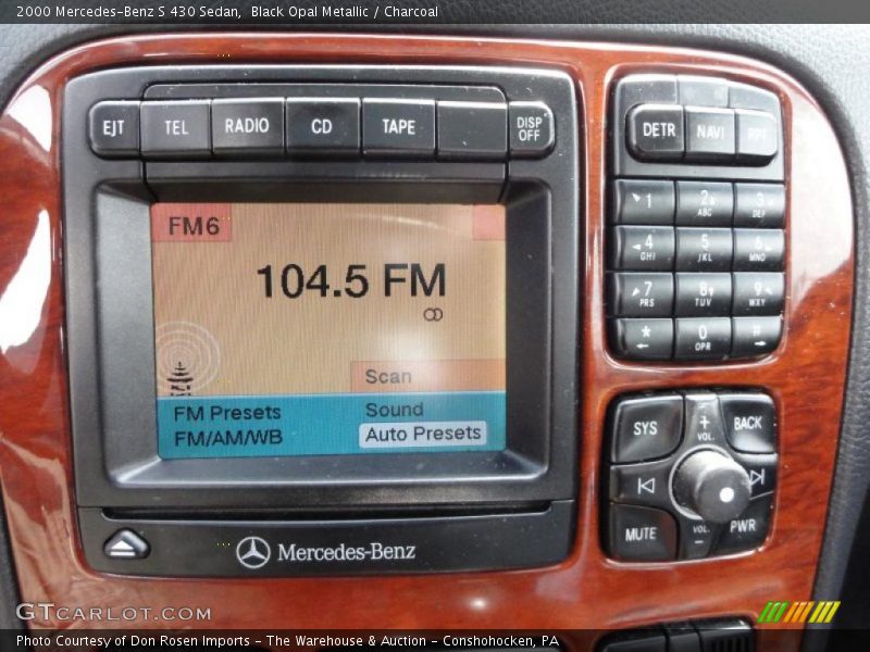 Black Opal Metallic / Charcoal 2000 Mercedes-Benz S 430 Sedan