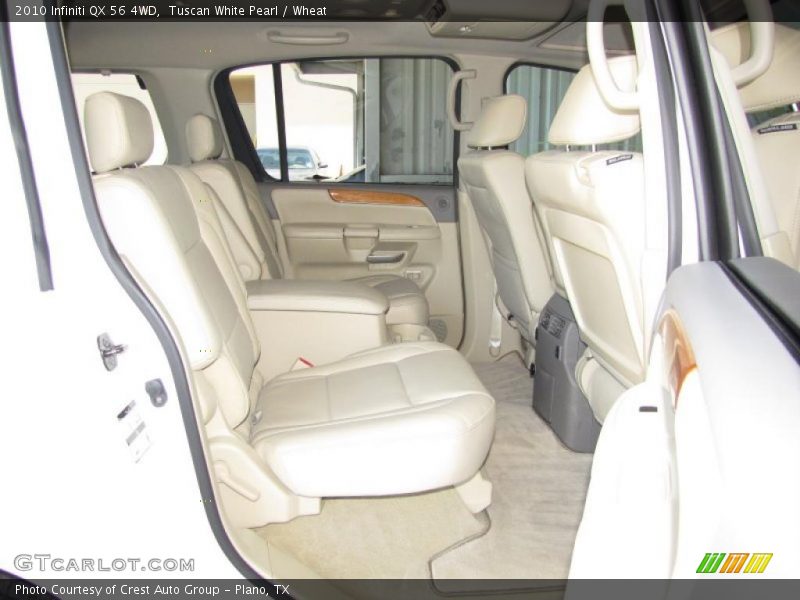 Tuscan White Pearl / Wheat 2010 Infiniti QX 56 4WD