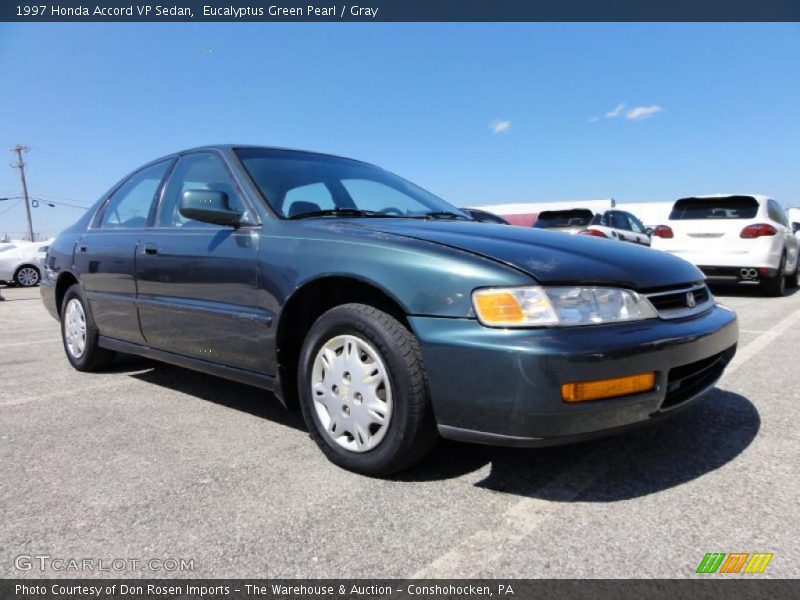 Eucalyptus Green Pearl / Gray 1997 Honda Accord VP Sedan